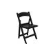 black resin foldable wedding chair/resin foldable event chair/foldable resin wedding chair