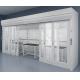 Desktop Laboratory Fume Hood Walk In Ducted Fume Hood Science Work Bench