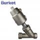 DN45 PN16/20 1-8'' Stainless Steel Thread Angle Seat Valve with ss304 pneumatic cylinder