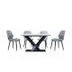 Stylish Slate Dining Table , Marble Top Rectangular Dining Table