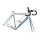 Lightweight 700C Aluminum Bike Frame Blue Color With A Shape Upper Fork