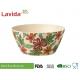 Popular Latest Design Bamboo Fiber Bowls Round Shape With Decal Paper Printing