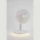 Cooling Foldable Standing Fan Rechargeable Table Fan Portable USB With LED Light
