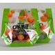 Customized Anti-Fog Fruit and Vegetable OPP Colorful Zipper Hanger Poly Bags  with Gusset