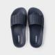 Wear Resistant 45EU Mens Black Slide Sandals With EVA Sole
