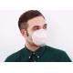Anti Bacterial Folding FFP2 Mask White Color For Restaurants / Schools