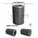 Cartridge Synthetic Oil Filter Closed With Bolt Hole , PSG848 50 CFM Fuel Oil Filter