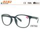 Fashionable unisxe reading glasses, made of plastic, Power rang : 1.00 to 4.00D