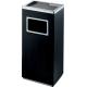 Indoor Standing Brushed 15L Metal Waste Bin With Ashtray