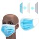 Blue Disposable Respirator Mask , Disposable Dust Mask Without Fiberglass