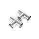 Stainless Steel 3A.Sms.DIN.BPE Mirror Three-Clip Joint - Sanitary Welded End Tee