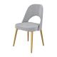 ODM Fabric Dining Room Chairs Ergonomic Grey Upholstered Dining Chair