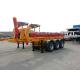 2 axle and   tri axle  hydraulic cylinder tipping container chassis - TITAN VEHICLE