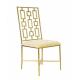 David Iron Metal Gold Wedding Chairs / Metal Frame Accent Chair OEM