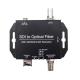 Black Telecommunication 3G-SDI to Optical Fiber Video Converter Transmitter for