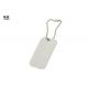 Identity Function Blank Metal Dog Tag With Chain Square Shape