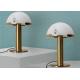 Mushroom Marble  Shade  LED Brass Sconce unique table lamps