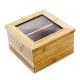 customized bamboo wooden tea chest boxes tea storage container