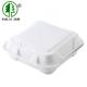 Compostable Bagasse Take Away Disposable Burger Boxes 6in Biodegradable Food Containers