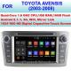 USB High Pixel Android 5.1.1 Toyota Radio GPS , Toyota Avensis Car DVD Player 2003 - 2008