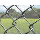 Hot Dip Galvanized Chain Link Mesh Fence Firm Structure For Residential Fencing