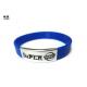 Blue Custom Wrist Bracelets Embossed Silicone Wristbands For Running Sports