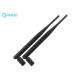 Black Cylindrical 5dbi 2.4 GHZ 5.8GHZ Double Frequency Wifi Rubber Whip Duck Anntenna