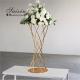 ZT-406  Hot selling  gold metal flower arrangement stands for wedding table  decoration