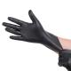 Diamond Dotted Black Nitrile Gloves