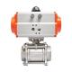 3PC Pneumatic Hygienic Ball Valve with PTFE Seats US Currency and 30 Days Money Back