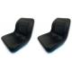 Heavy Equipment Shock Absorbing Car Seat With Leather Cover Safety Belt