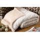 Custom Solid Brushed Faux Fur Throw Blanket 100% Polyester 280gsm