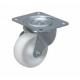 light duty 2  swivel white PP fat caster USA style,  3 inch rigid industry steel casters caster silver