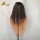 Wig Woman Long Curly Wave 1b/4/27 Colored Human Hair U-Shaped Wig