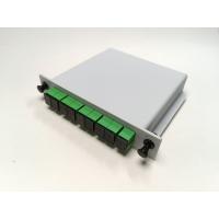 Cassette Card Insertion Optical PLC Splitter , 1X8 Port SCAPC Optic Fiber Splitter