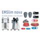 Vertical EMSlim Nova Slimming Machine For Muscle Sculpting Fat Reduction Hifem Rf 2 In 1 Technology 4 Handles