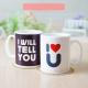 Sweat Speech Heat Activated Coffee Mugs I WILL TELL YOU I LOVE YOU