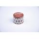 Empty Gift Round Tin Box With Plug Lid , Tea Coffee Pack Round Cookie Tins