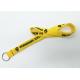 Yellow Nylon safe screen printed lanyards for school ID , BSCI certificated