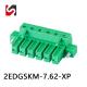 SHANYE BRAND 2EDGSKM-7.62 300V hot sale 7.62mm pluggable terminal blocks female with flang made in china