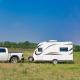 50L Water Capacity Mobile RV Trailer 5900mm Lightweight Travel Trailers