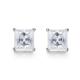 Cubic 18K Gold Moissanite Diamond Stud Earrings For Birthday Gift