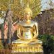 Large Gold Leaf Thailand Gold Buddha Statue 1m High Medium Size