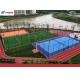 Acrylic Cushion Silicon PU Tennis Flooring With 73 Slide Friction