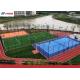 Acrylic Cushion Silicon PU Tennis Flooring With 73 Slide Friction