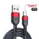 Aluminum Alloy 480mbps Fast Charger Cable 3A Black Red Blue Color
