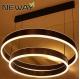 Modern Contemporary Ring White Acrylic LED Direct/Indirect Pendant Lighting Fixtures