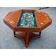 4 In 1 Casino Game Table For Club , Poker Dining Table With Veneer Roulette