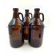 2L Amber Glass Jug With Handle