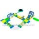 Customized Outdoor Large Morbile Design Floating Slide Pool Waterslides Toys Inflatable Used Water Park Equipment